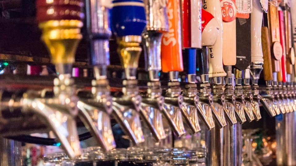 A variety of beer on tap from The Blue Coyote.
